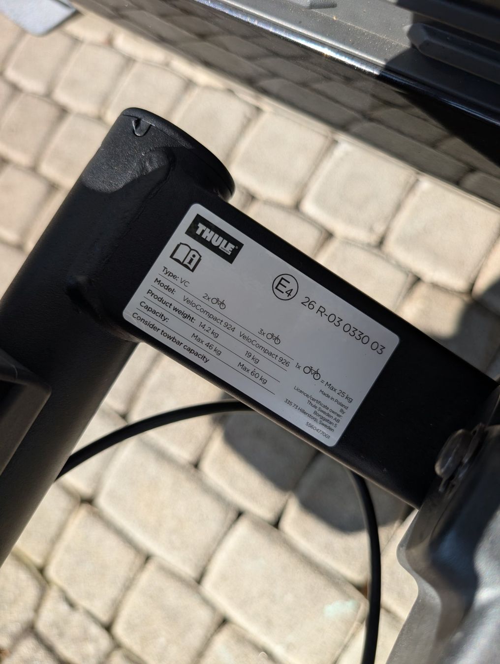 Thule Barres de toit: Thule Velocompact 926 /  3-4 Velos – D'occasion à Kirchberg BE par Newendoriginal 5