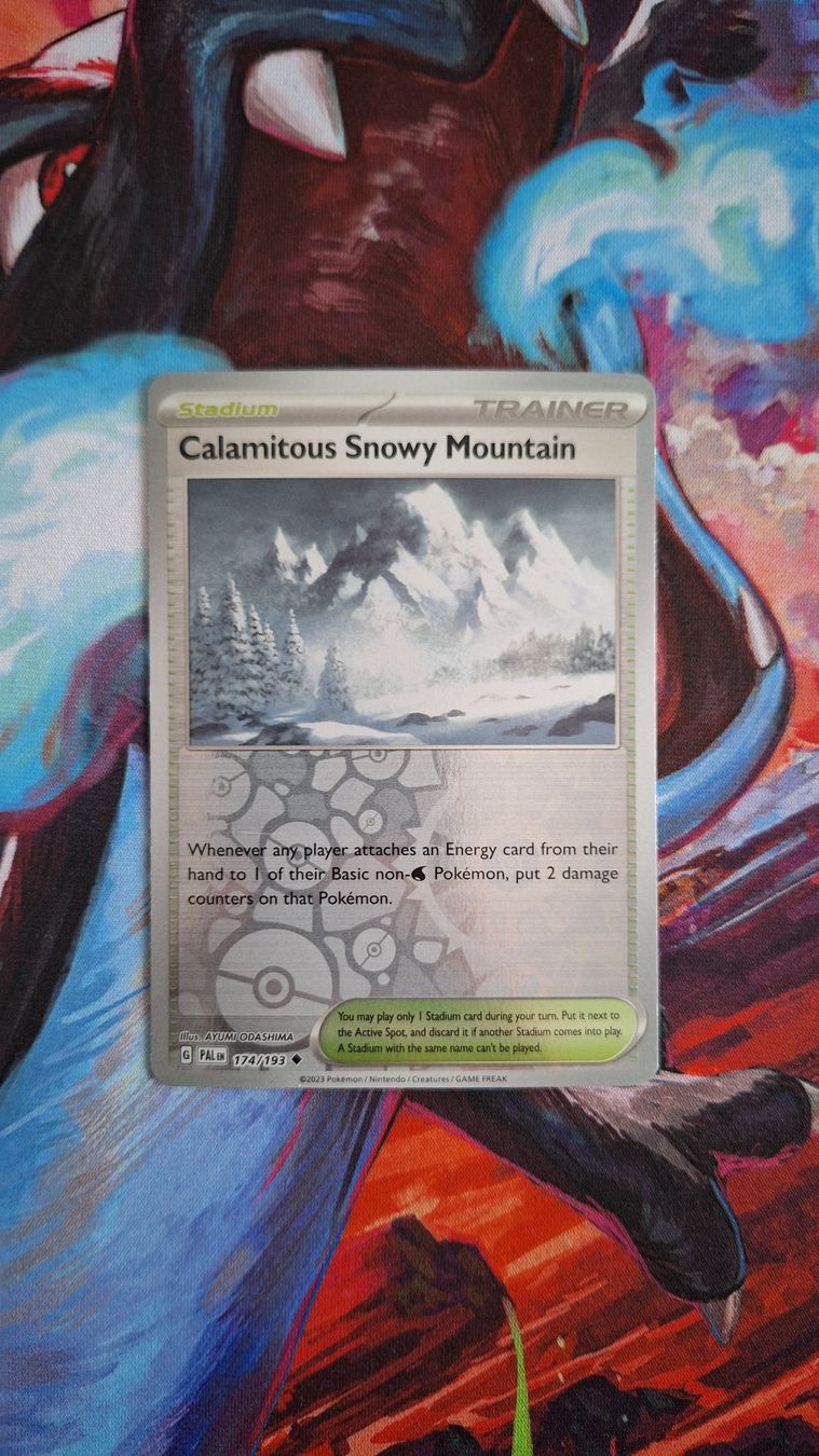 Pokémon Sammelbilder & Trading cards: Calamitous Snowy Mountain - Reverse Holo - Paldea Evolved – Gebraucht aus Altstätten SG von GGsGameshop