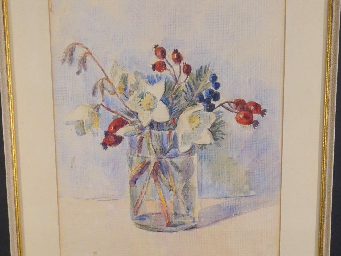 Dipinti: Frühlingshafte Blumen Aquarell - Mischtechnik          S330 – Usato da Basel venduto da B.W.B.