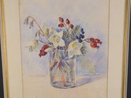 Frühlingshafte Blumen Aquarell - Mischtechnik          S330