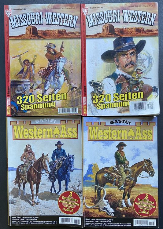8 Western - Romane Sammelbände (Gebraucht) in Böckten für CHF 4 – mit ...