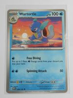 Pokemon Karte Wartortle 008/165 Free Diving - EN  2023  Mint