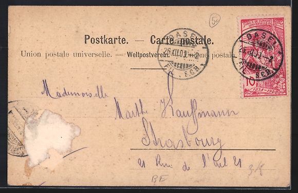 Cartoline postali: Aarberg, Ortsrand vom Feld aus gesehen,  – Usato da Berlin venduto da bartko-reher 1