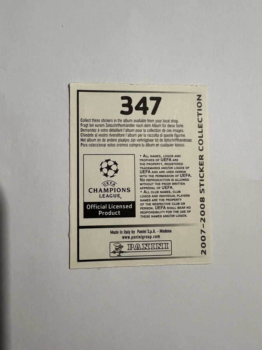 Panini Sammelbilder & Trading cards: Panini CL 07-08 Bild van Nistelrooy – Gebraucht aus Willisau von Neiro77 1