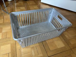 ZARGES Alu-Korb / Wäschekorb / Industriedesign 1950er