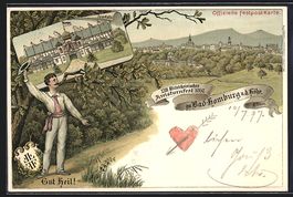 Litho Bad-Homburg, Kreisturnfest 1897, F