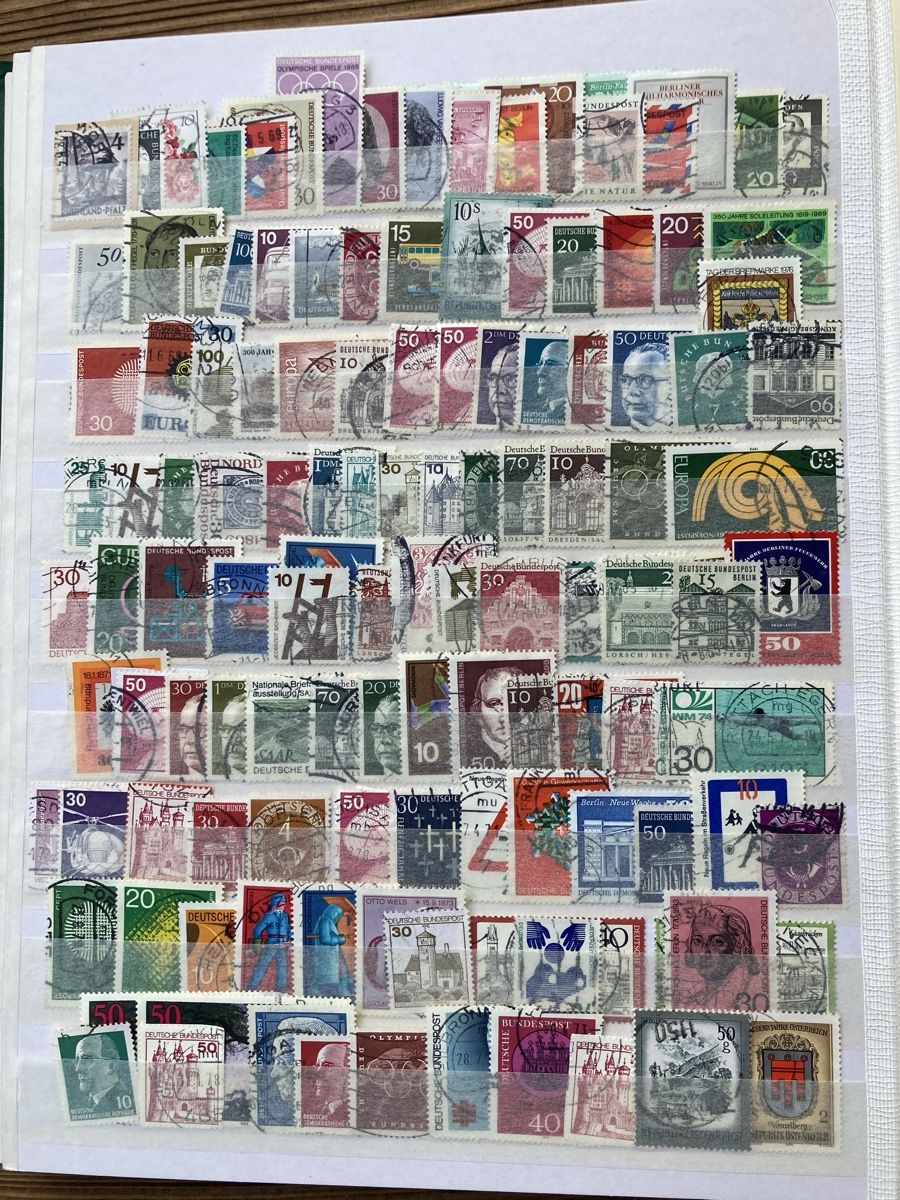 Alben: Deutsche Briefmarken, ca. 20 Seiten voll – Gebraucht aus St.Gallen von WrigleyCH 7