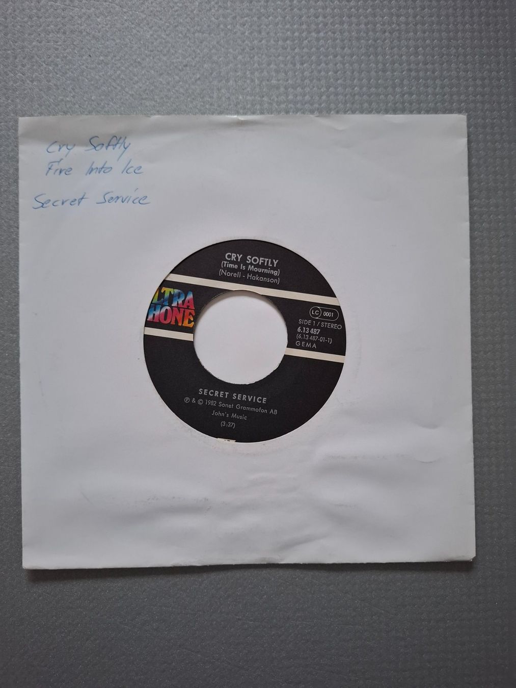 Vinyles: Secret Service - Cry Softly – D'occasion à Arbon par pendulum