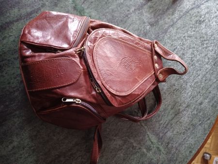 RUCKSACK   BRAUN-LEDER