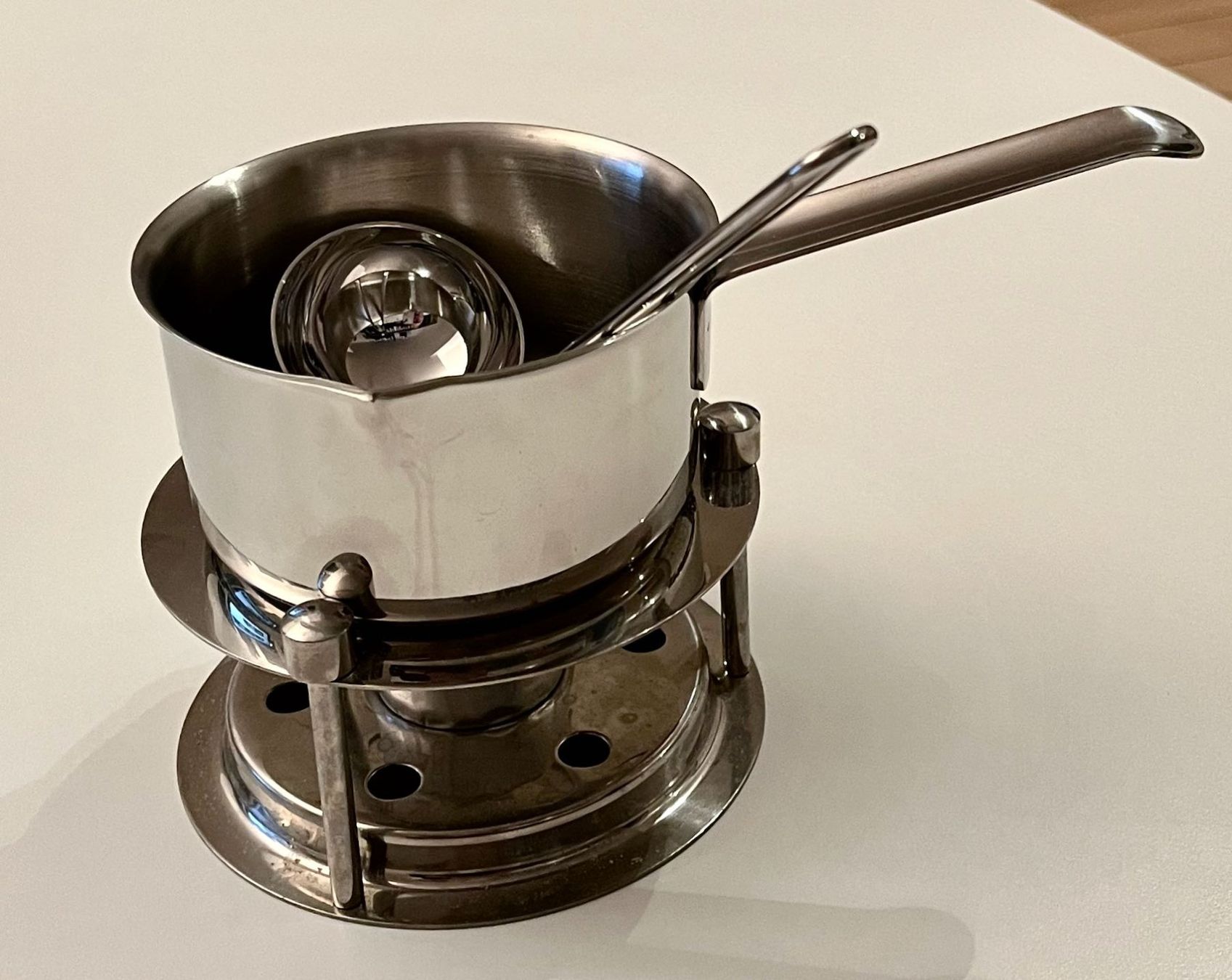 Elettrodomestici da cucina: Schokolade-Fondue Set, Chromstahl, – Usato da Fehraltorf venduto da Wypa