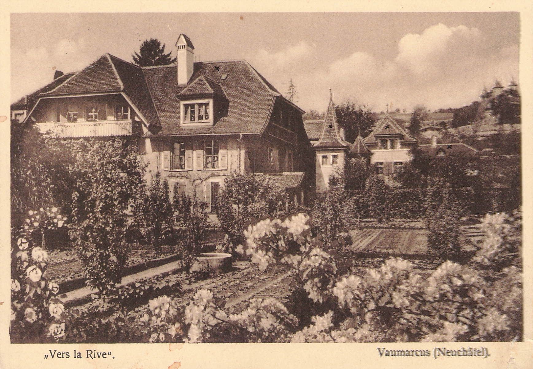 Ansichtskarten: CP. NE Vaumarcus ,Vers la Rive , 1929 – Gebraucht aus Reichenburg von ibiza18