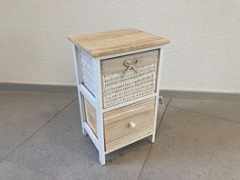 Holz Möbeli mit 2 Schubladen, ca. 52 x 32 x 28 cm