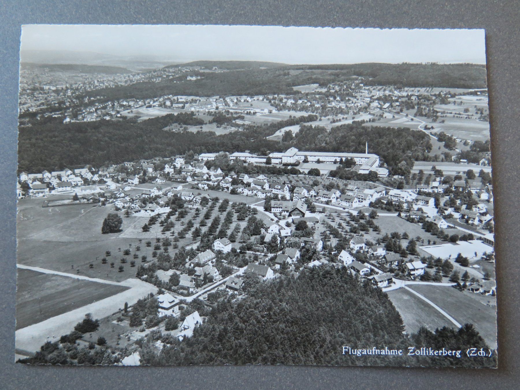 Ansichtskarten: ZOLLIKERBERG - FLUGAUFNAHME – Gebraucht aus Wittenbach von lipasal