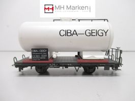 Bemo RhB-Flachwagen Umbau mit Kesel "CIBA" Gleichstrom H0m
