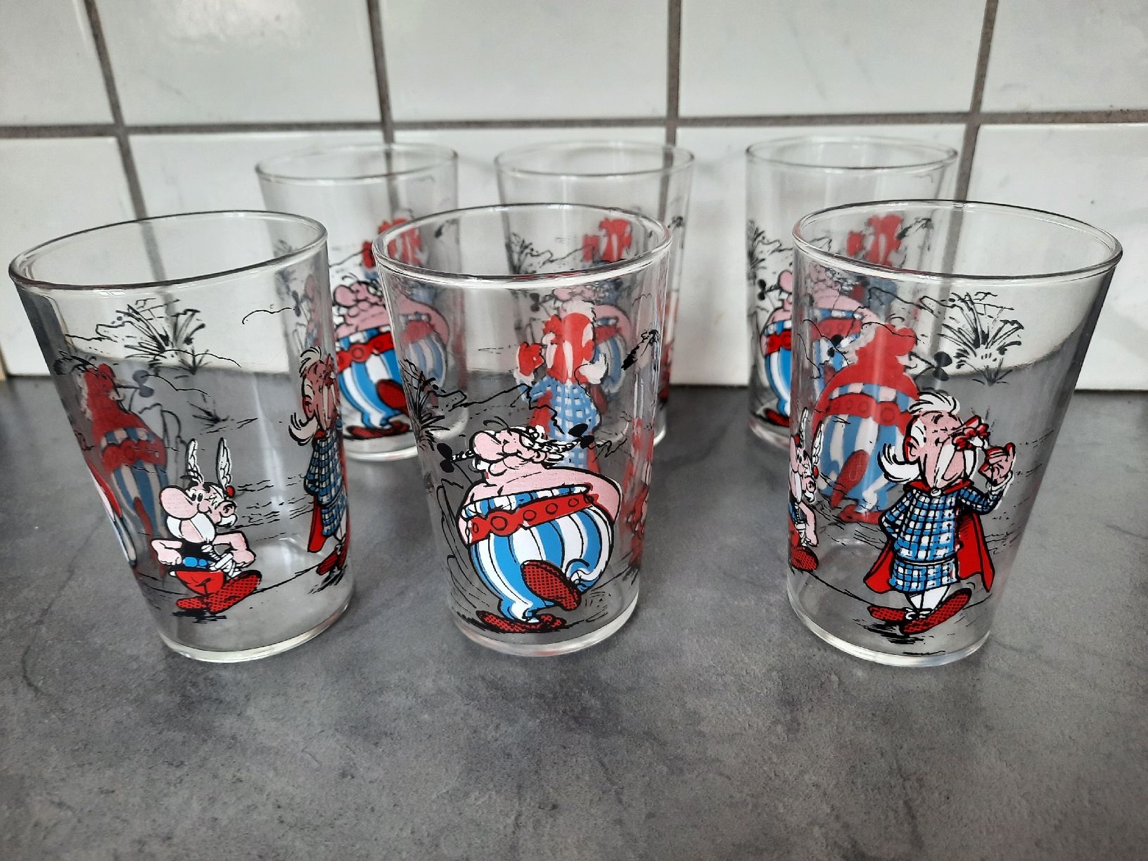 Bicchieri: 6 VERRES , ASTÉRIX. Vers 1970 – Usato da Le Locle venduto da marylise01