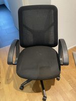 Bürostuhl schwarz höhenverstellbar mit Rollen
