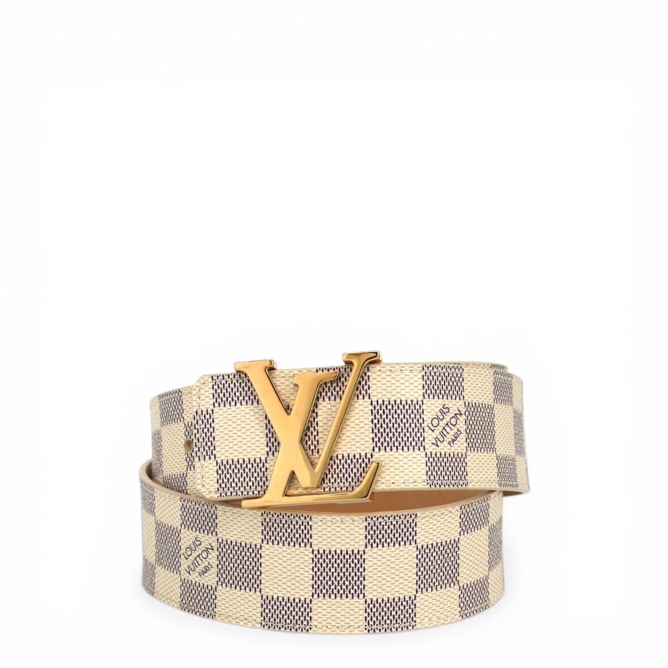 Louis Vuitton Gürtel: Louis Vuitton Initiales Damier Azur Gr. 80 – Gebraucht aus Binningen von Designerlabels 2