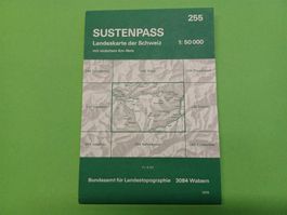 Landkarte Sustenpass 1:50'000