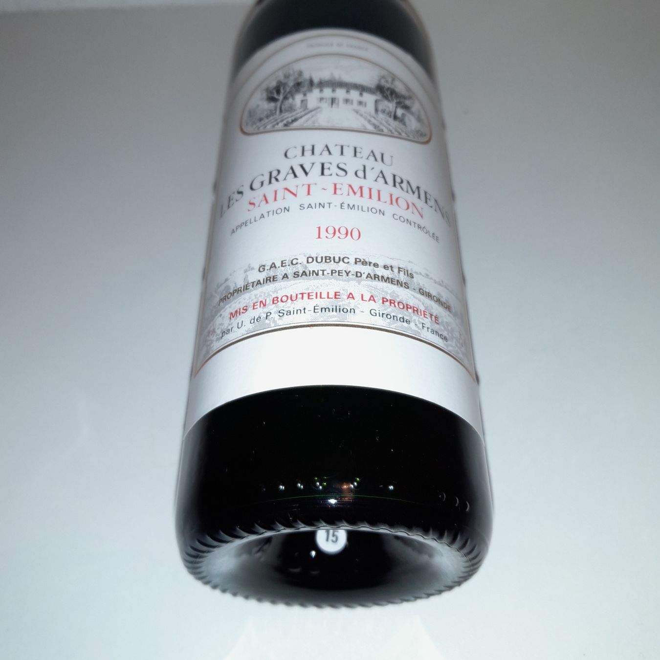 Vino: 1990 Château LES GRAVES d'ARMENS 1990 – Nuovo (secondo la descrizione) da Venthône venduto da achos 3