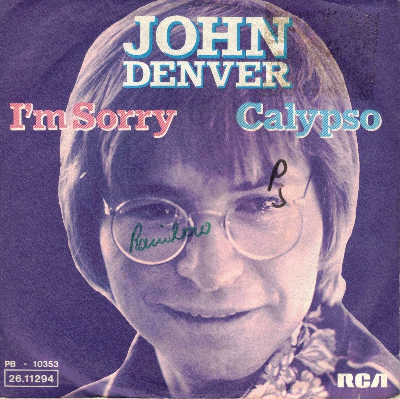 Vinyles: John Denver  --  I`m Sorry  Single7 – D'occasion à Rheinau par asteng