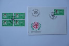 OMS 1986 Erg.wert 4er-Block ET + 1 FDC SBK 40