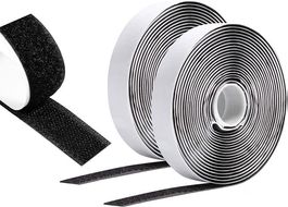 Klettband Selbstklebend Extra Stark 10 cm x 5 m, Schwarz