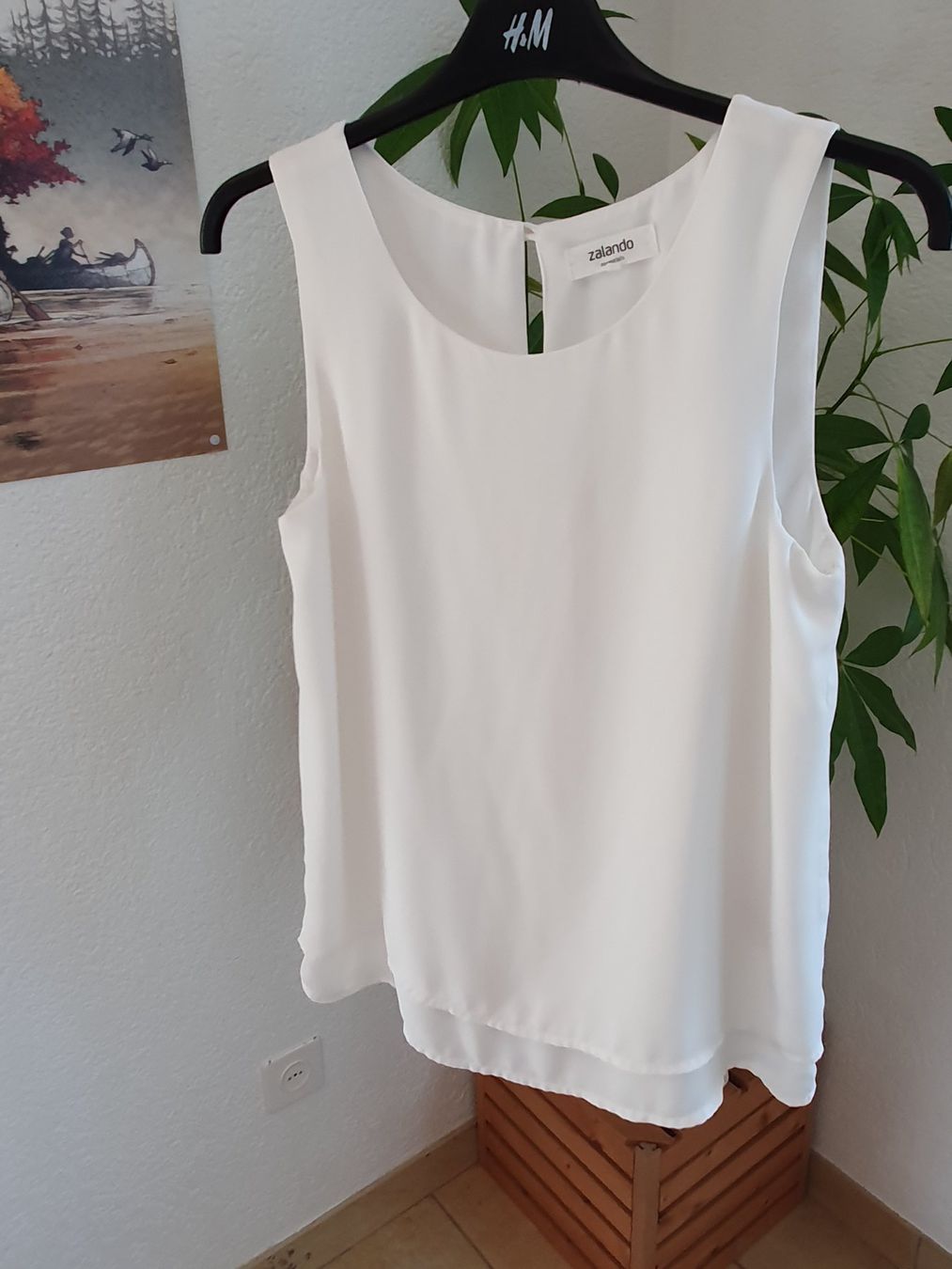 Zalando Tops: Top blanc Zalando taille XS – Gebraucht aus Courroux von sv235