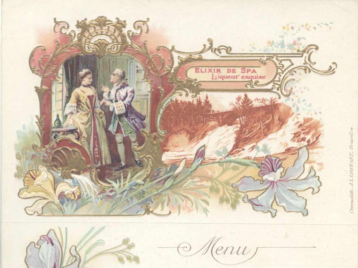 Cartoline: Menu-/Speisekarte neutral  im Jugendstil – Nuovo (secondo la descrizione) da Biel/Bienne venduto da 07helios032 2
