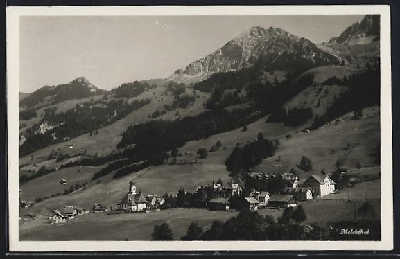 Ansichtskarten: AK Melchthal, Totalansicht, 1947 – Gebraucht aus Berlin von bartko-reher