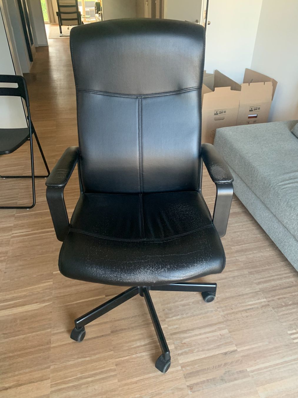 Ikea Sessel: Bürosessel Malcolm Schwarz – Gebraucht aus Embrach von has_8lm8