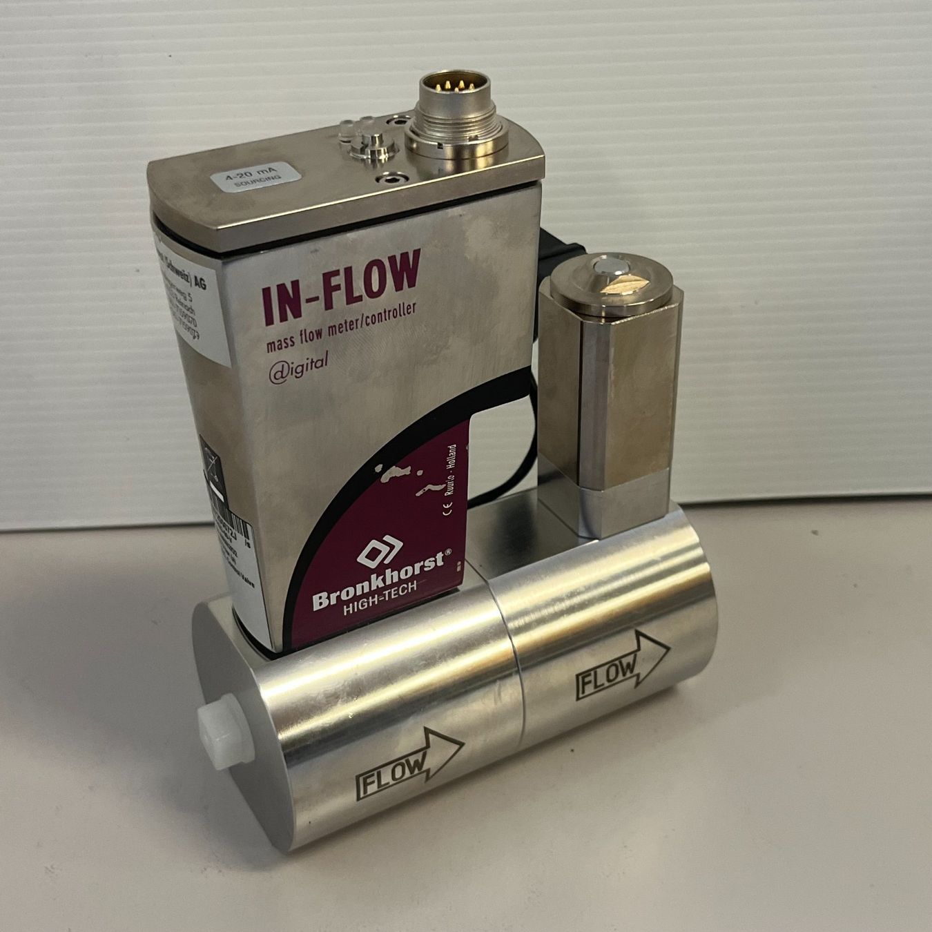 Accessori da laboratorio: Bronkhorst Mass Flow Controller F202 AI-AGD-00-V – Usato da Niederdorf venduto da LeptonAG_Labor