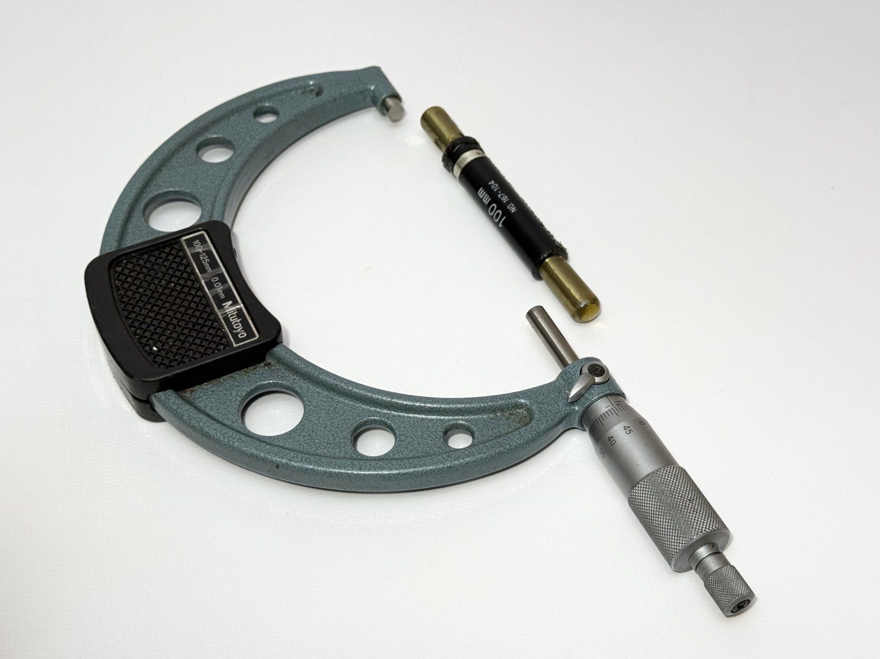 Mitutoyo Misurare: Mitutoyo 100-125mm Aussenmikrometer Mikrometer – Usato da Boswil venduto da ABLagerBoswil