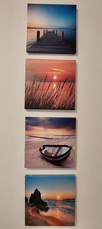 Foto & Immagini: 4-teiliges Bilderset "Meer" – Usato da Münchenstein venduto da Alicia_Michelle