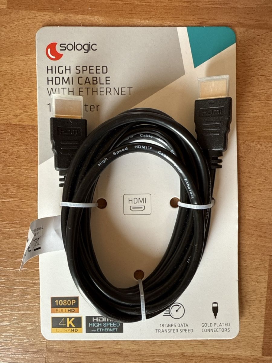 Kabel: Neues High Speed HDMI Kabel mit Ethernet, 1.8 Meter – Neu und originalverpackt aus St.Gallen von maierm01