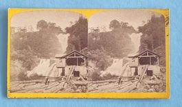 Heimwehfluh ? - Wasserfall - Sägerei - Photo um 1890
