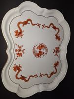 Meissen Servierplatte Goldrand Drachenmuster Handarbeit