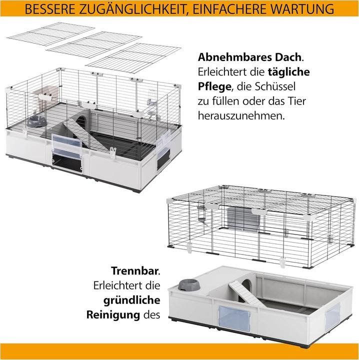 Ferplast Gabbie, trasporto & Sicurezza: Ferplast Käfig Modular 3 + 2 Erweiterungen – Usato da St. Gallen venduto da Tasu27 2