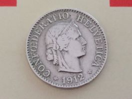 5 Rappen 1912 vz, nur 3,0 Mio!