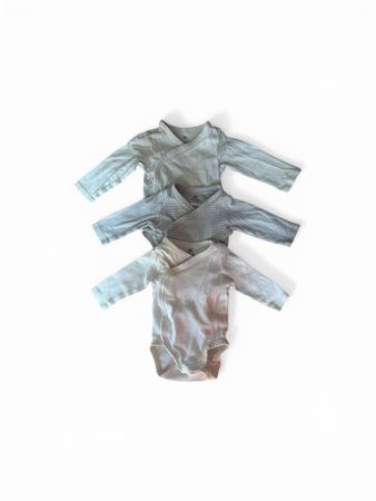 3er Set Baby Wickelbodys Grösse 56