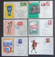 JOURNÉE DU TIMBRE: 39 cartes et enveloppes, 1955 à 1996