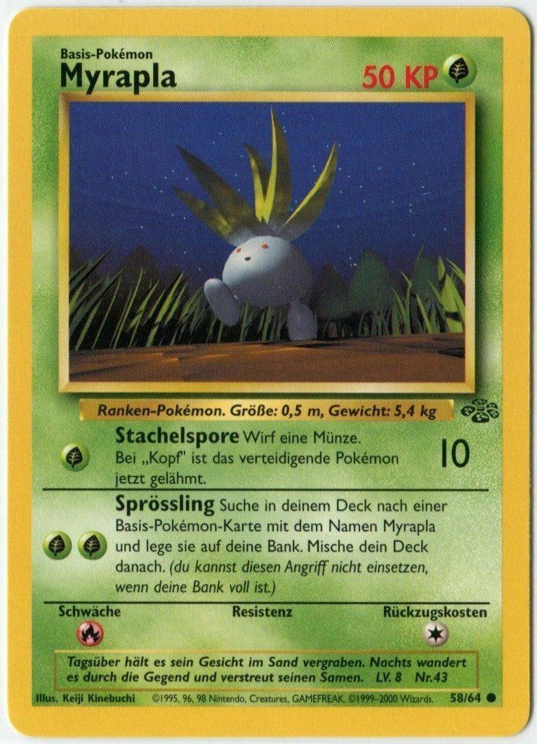 Pokémon Carte collezionabili: Myrapla Dschungel 58/64 Deutsch – Nuovo (secondo la descrizione) da Dornach venduto da Deco89