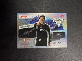 Topps Turbo Attax 2026 Sergio Perez Signature Style 285