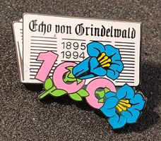 S086B Pin 100 Jahre Echo von Grindelwald 1895 - 1994 Enzian
