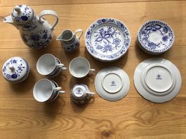 Zwiebelmuster Kaffee Service 6 Personen KAHLA 21 Teile