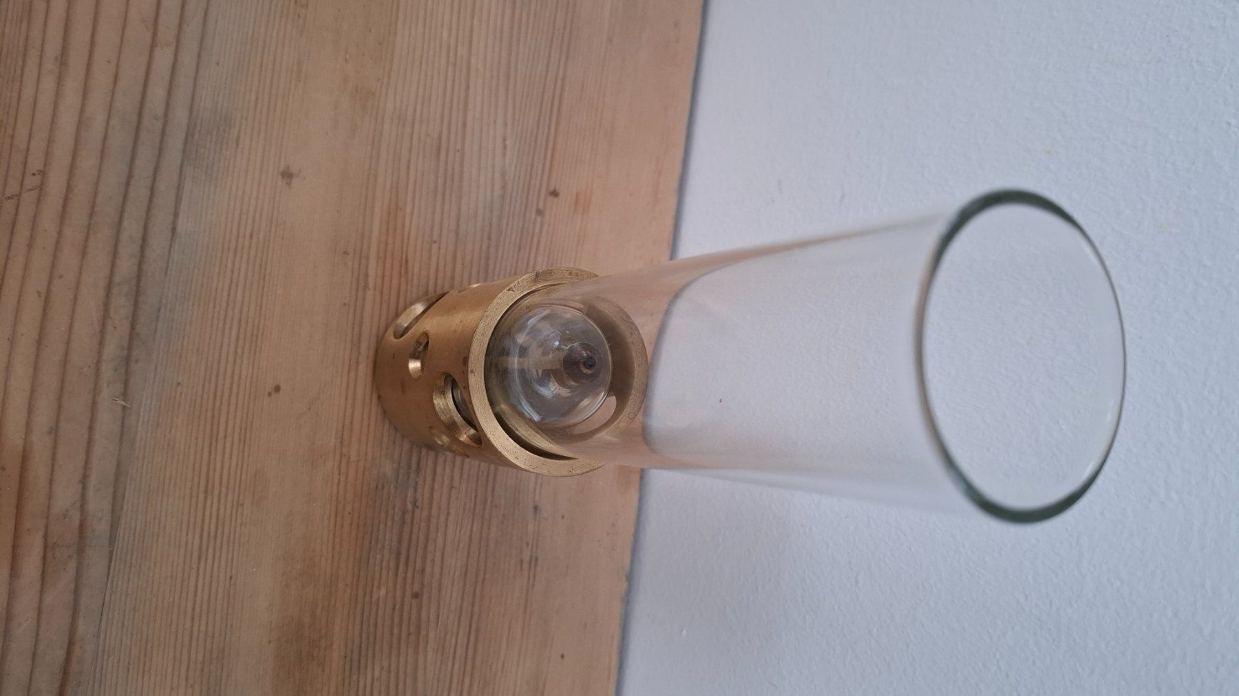 Lampade: Petrollicht Glas und Messing – Usato da Buochs venduto da regenbogen7365 3
