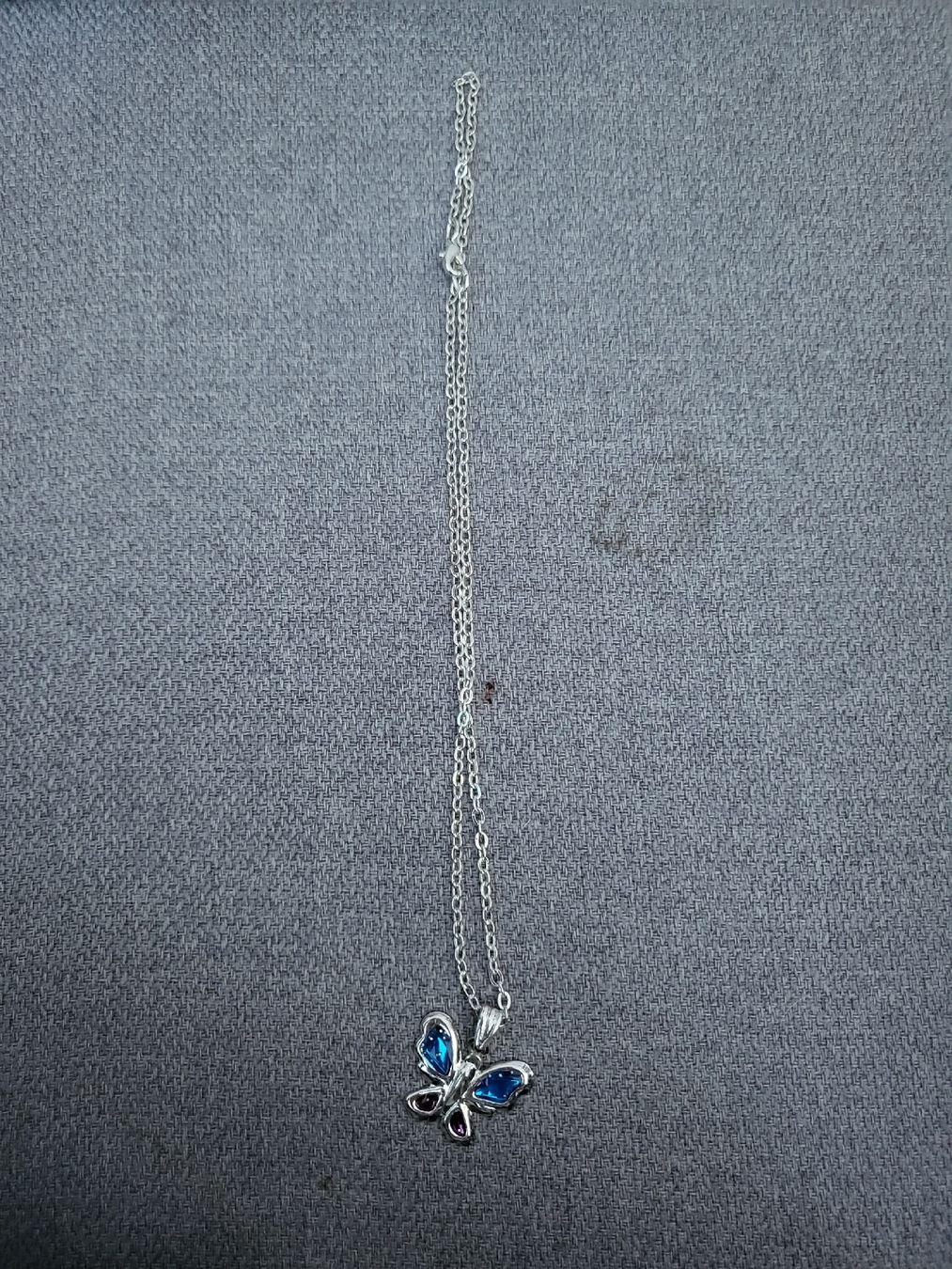 Catenine: Schmetterlings Kette nicht echt Silber – Nuovo (secondo la descrizione) da Lenk im Simmental venduto da banane50626