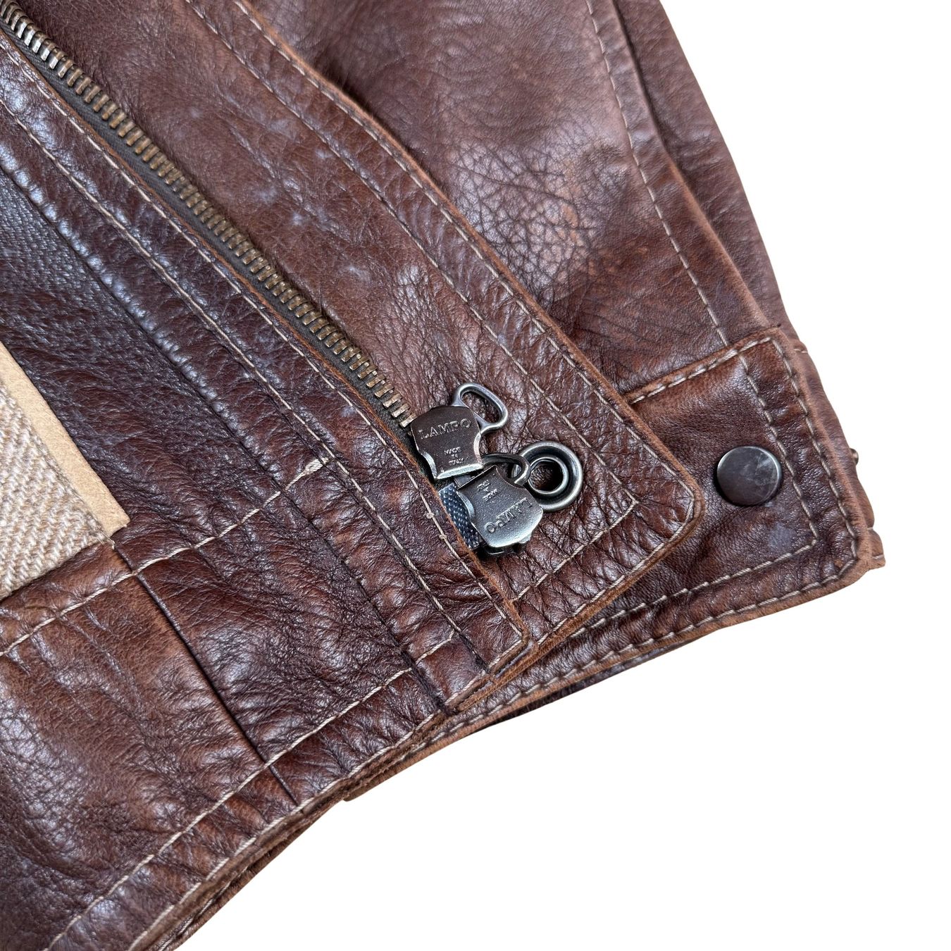 Jacken: Gimo's Lederjacke mit Lammfellkragen  - L – Gebraucht aus Herisau von 1asupply 6