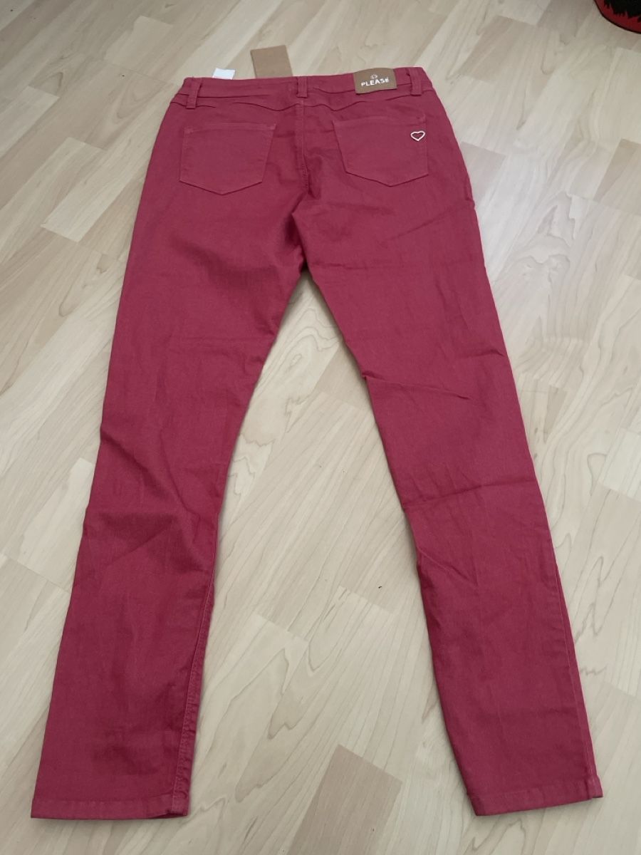 Please Jeans Pantaloni: Neue Please Hose von Anouk Rot Gr Medium – Nuovo (secondo la descrizione) da Illnau venduto da cla_jqf8 1