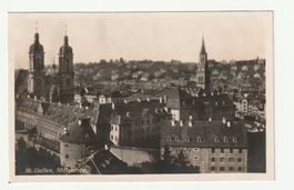 Ansichtskarte St. Gallen Stiftskirche 15.09.1927