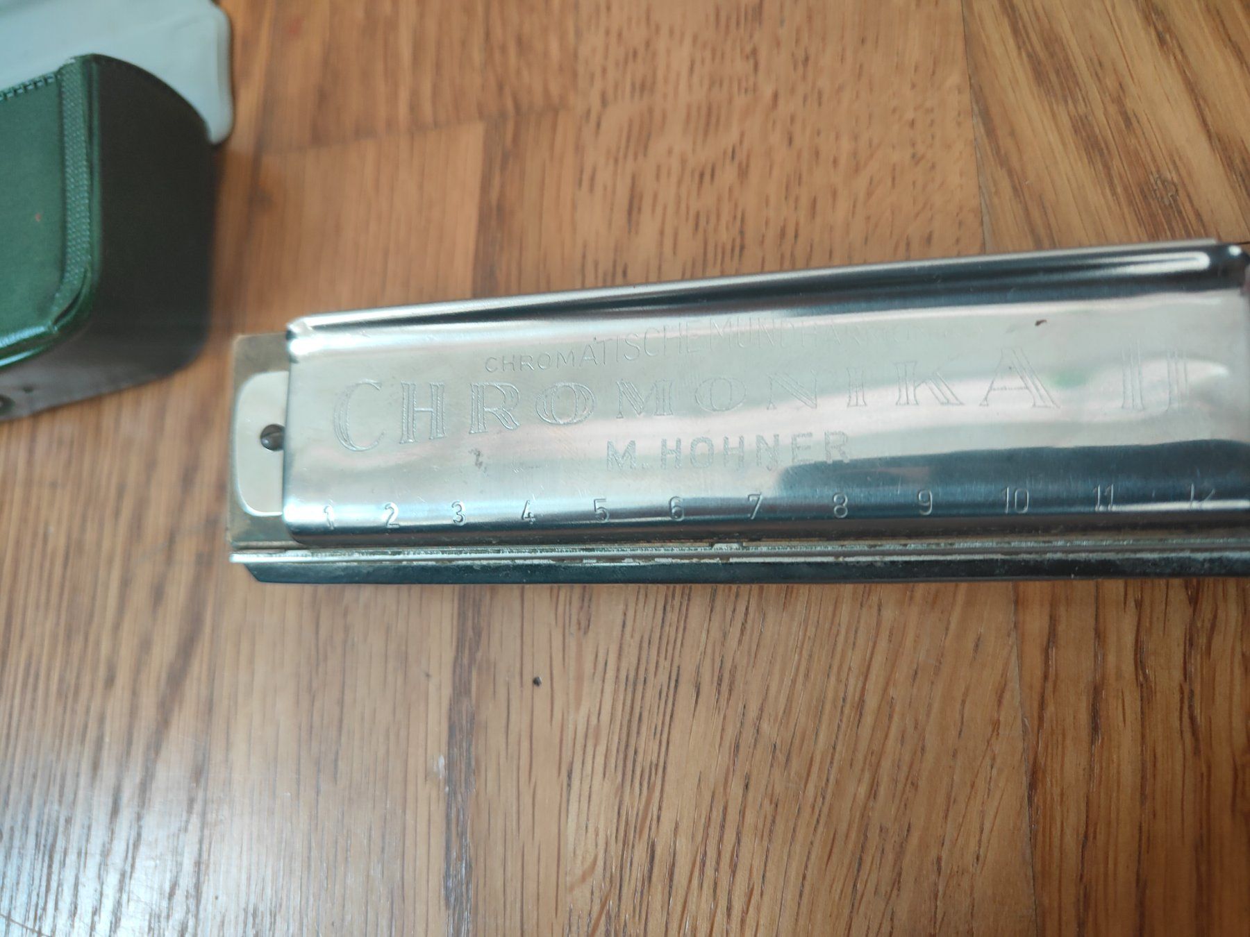 Hohner Musikinstrumente: M. Hohner Chromonica II, Mundharmonika mit Etui – Gebraucht aus Olten von Mezopotamya 3